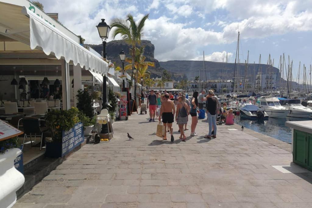 Schoene Wohnung Direkt Am Meer Mit Meerblick, Wlan Puerto De Mogan Εξωτερικό φωτογραφία